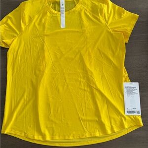 lululemon athletica Yellow Short Sleeve Tee